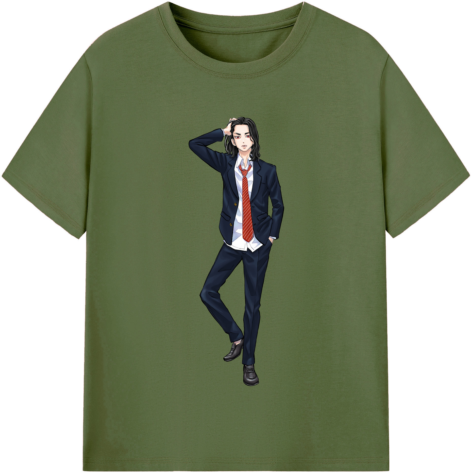 （画像用） 東京リベンジャーズ Tokyo Revengers 綿100％半袖Tシャツ（フロントプリント）